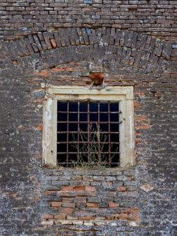 Free Stock Photo of Window in a rock wall
