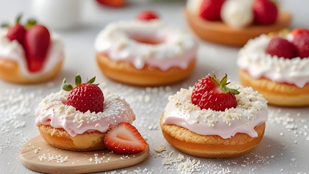 Free Stock Photo of Decorated Donuts