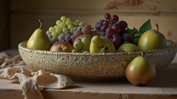 Free Stock Photo of Still Life Arrangement of Fruits