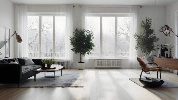 Free Stock Photo of Winter Living Room Interior