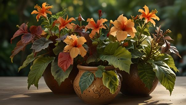 Free Stock Photo of Potted Flowers