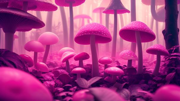 Free Stock Photo of Abstract Pink Jungle