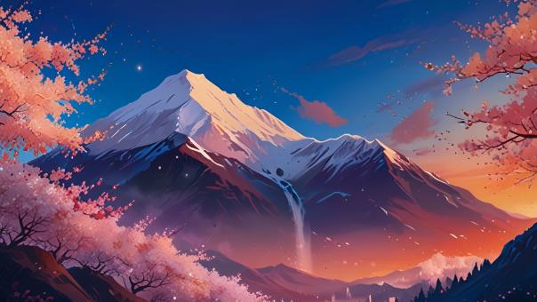 Free Stock Photo of Vibrant Scenic Mountains