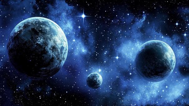 Free Stock Photo of Space Planets Background