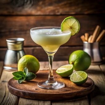 Free Stock Photo of Tasty Margarita cocktail with lime