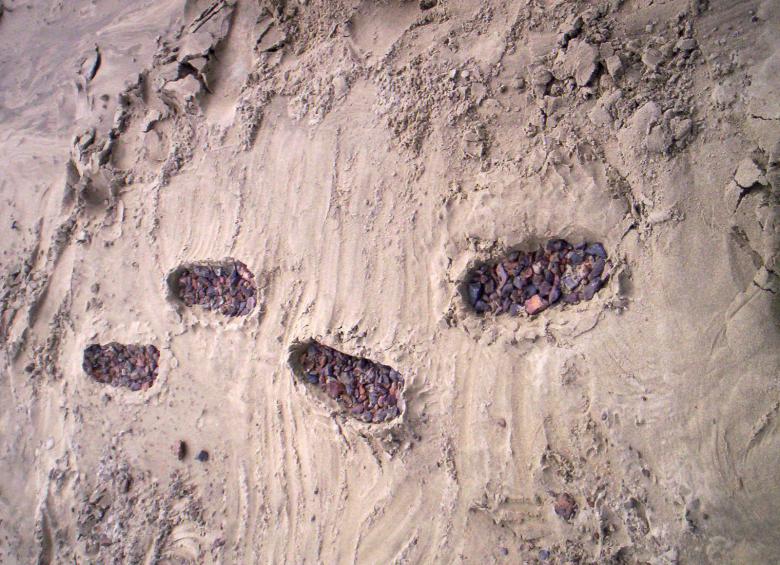 Free stock image of Footprints in the sand created by Peter Alexander Robb