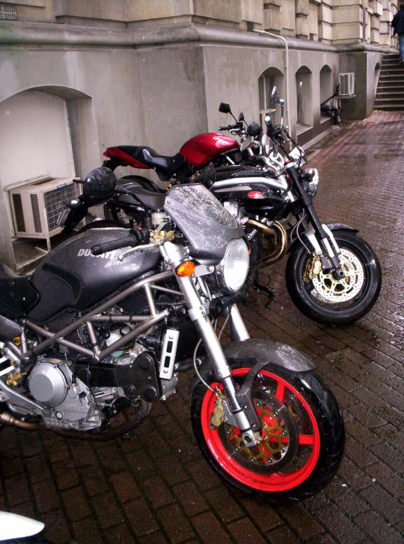 Free stock image of Ducati in the Rain created by Peter Alexander Robb