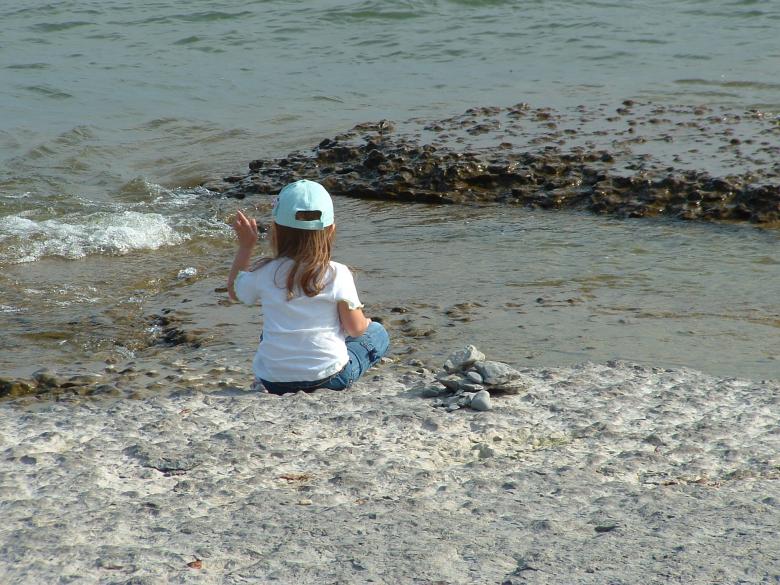 Free stock image of Skipping Stones at Beach created by deborah smith