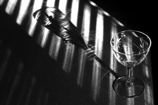 Free Stock Photo of Study in Shadows in Black & White on