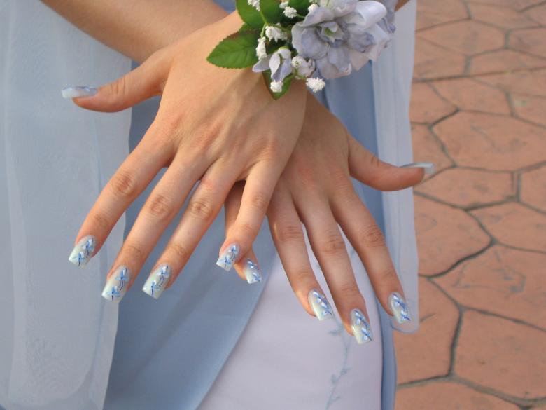 Free stock image of Beautiful Hands in Blue created by bonnie l. mahaffey