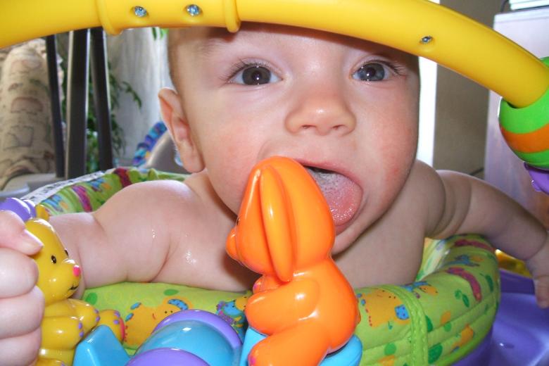 Free stock image of Blue eye Brown eyed Baby created by carla gerber