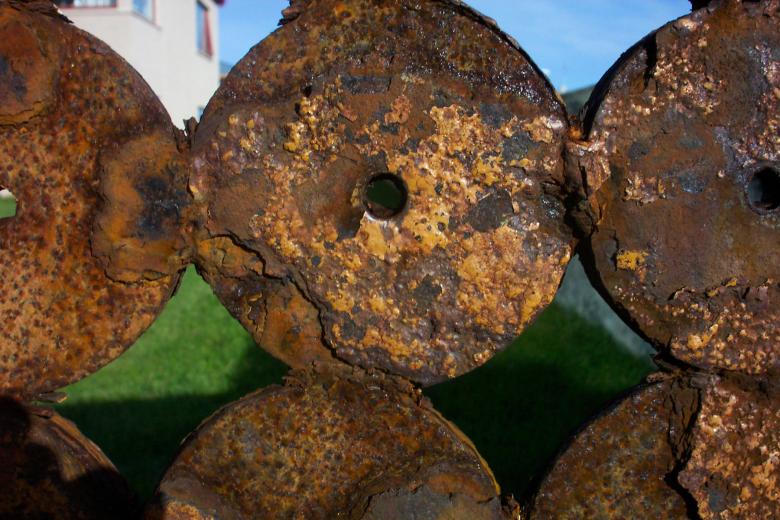 Free stock image of Rusted Metal Rings Texture created by Bjorgvin