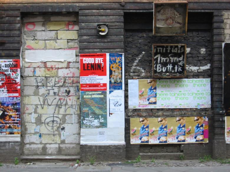 Free stock image of Dirty wall with posters and graffiti created by lasse gejl