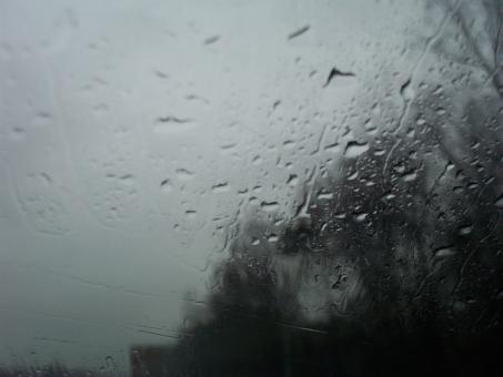 Droplets on a dark window - Free Stock Photo
