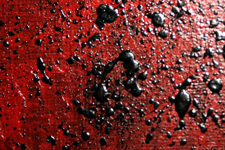 Free stock image of Black paint on red canvas created by Bjorgvin