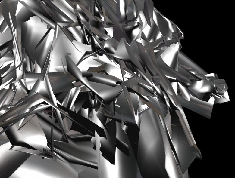 Free stock image of Abstract chrome shape created by Bjorgvin