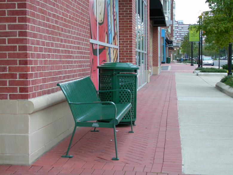Free stock image of Green bench created by raymond henry