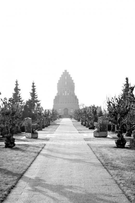 Free stock image of Church and cemetary created by Bjorgvin