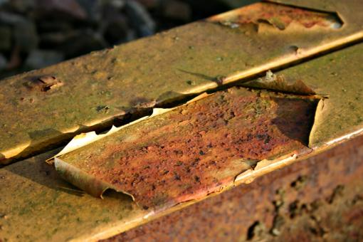 Free Stock Photo of Rusted metal bar