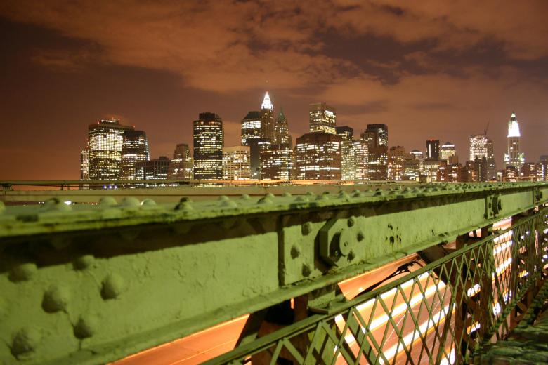 Free stock image of New York City by night created by allan toft pedersen