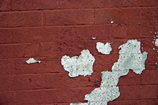 Free Stock Photo of Red peeled paint