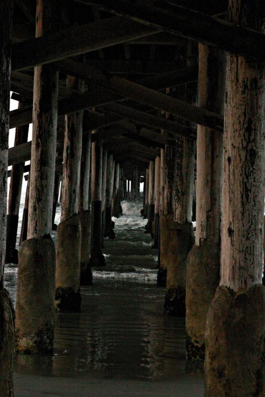 Free stock image of Waves under the pier created by shaun newcomb