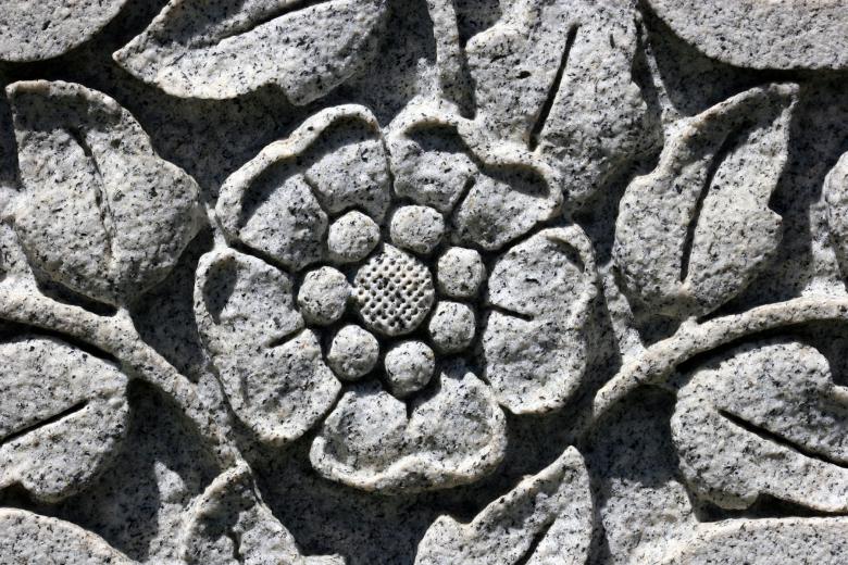 Free stock image of Flower carvings created by Darren Hester