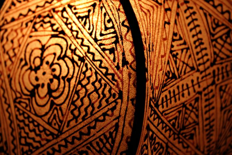 Free stock image of Tribal lamp screen created by Bjorgvin