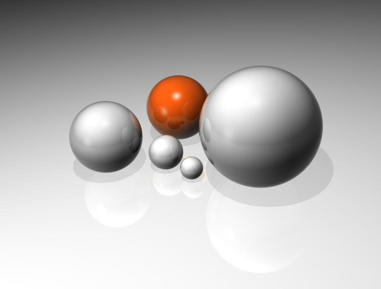 Free stock image of Reflecting Spheres created by Bjorgvin