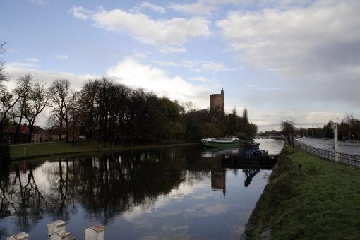 Free Stock Photo of Canal with boat
