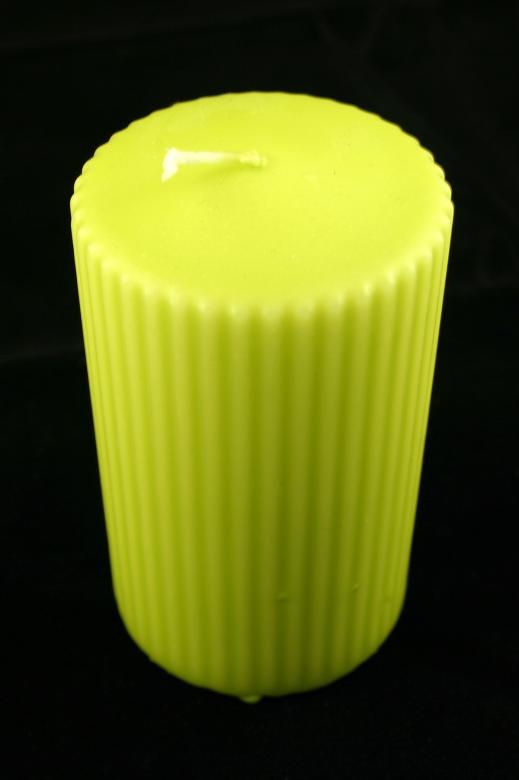Free stock image of Lime colored candle created by Bjorgvin