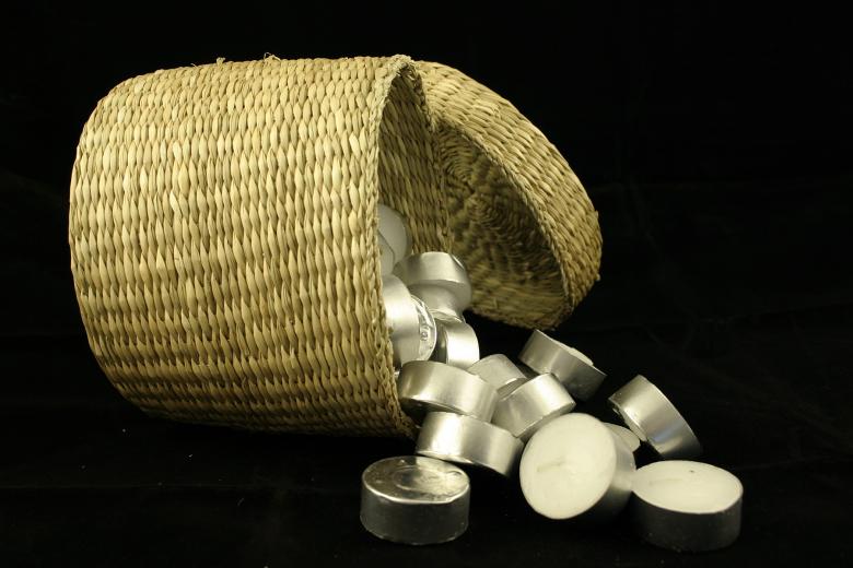 Free stock image of Basket full of candles created by Bjorgvin
