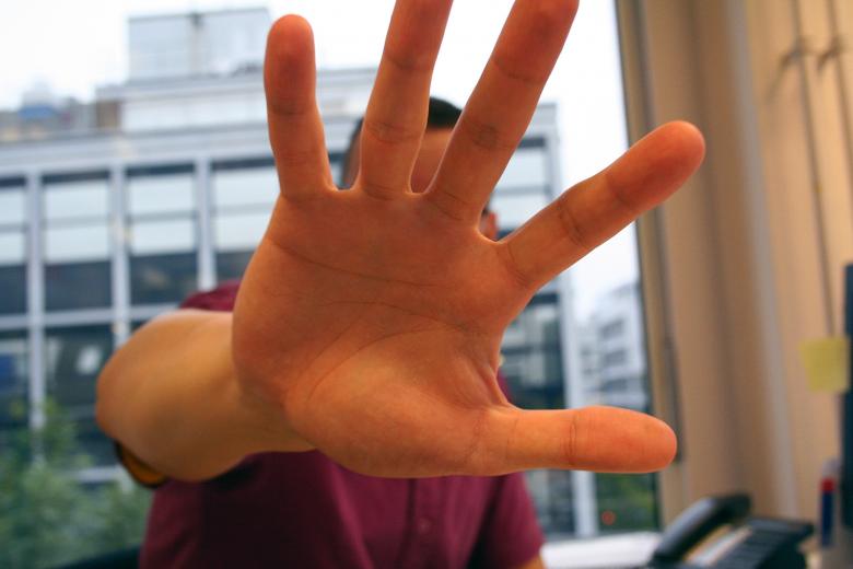 Free stock image of Man holding out his hand created by damien van holten