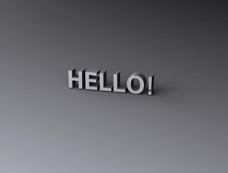 Free stock image of Hello! created by Bjorgvin