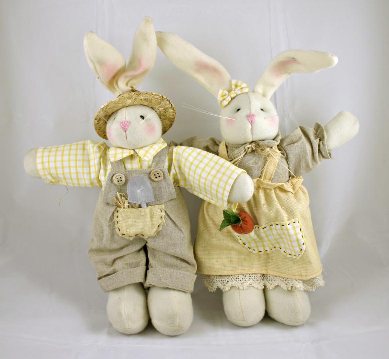 Free stock image of Easter rabbit dolls created by Bjorgvin