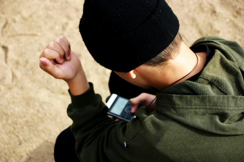 Free stock image of Young man with mobile device created by AD