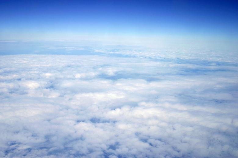 Free stock image of High altitude cloud view created by Bjorgvin