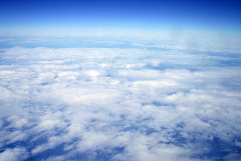 Free stock image of High altitude cloud view created by Bjorgvin