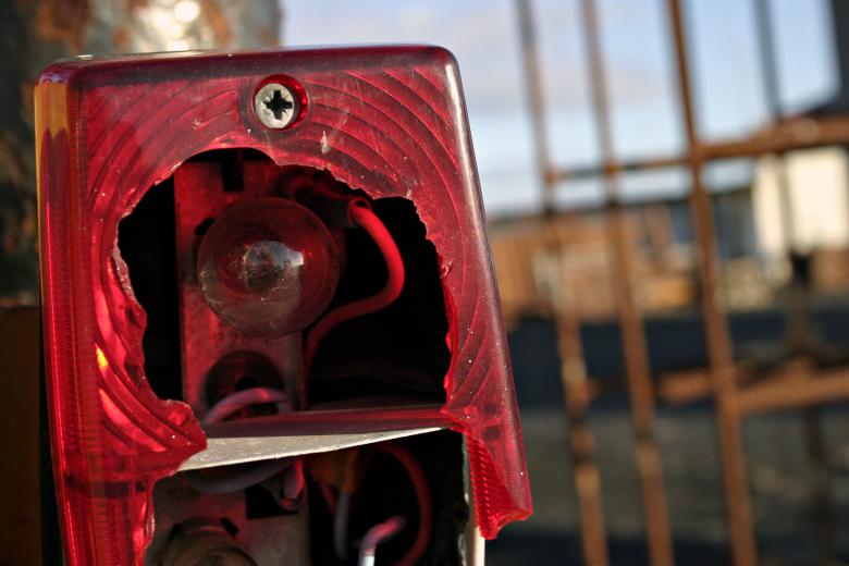 Free stock image of Broken red tail light created by Bjorgvin