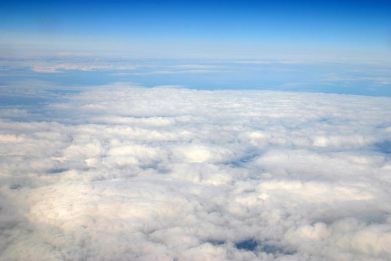 Free stock image of High altitude cloud view created by Bjorgvin