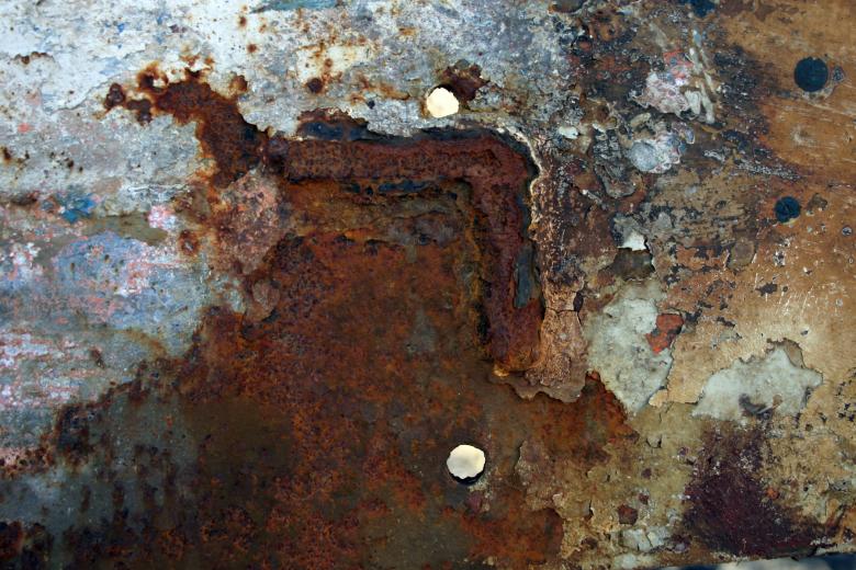 Free stock image of Rusted metal texture created by Bjorgvin
