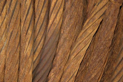 Free Stock Photo of Rusted steel wires