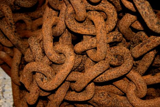 Free Stock Photo of Rusted Chains
