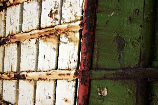 Free Stock Photo of Old painted wood
