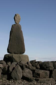 Free Stock Photo of Human like rock sculpture