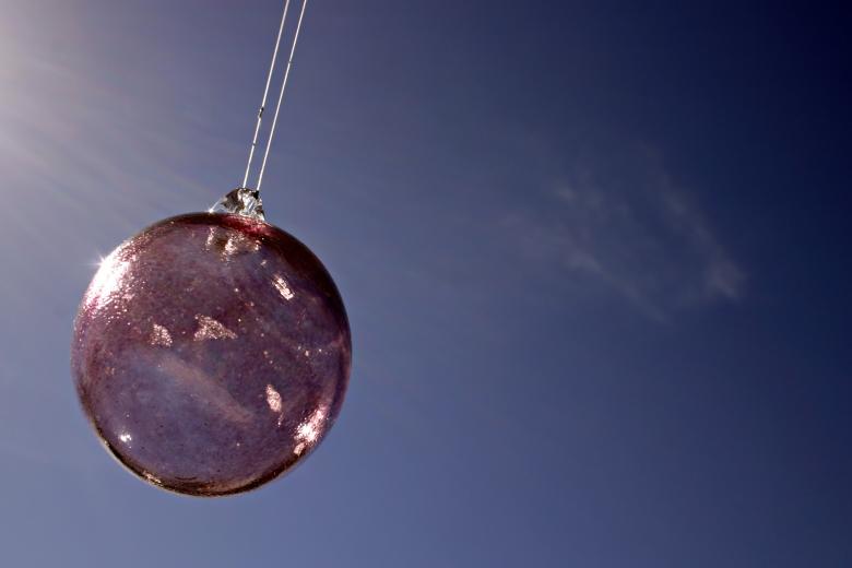 Free stock image of Glass ball against the sky created by Bjorgvin