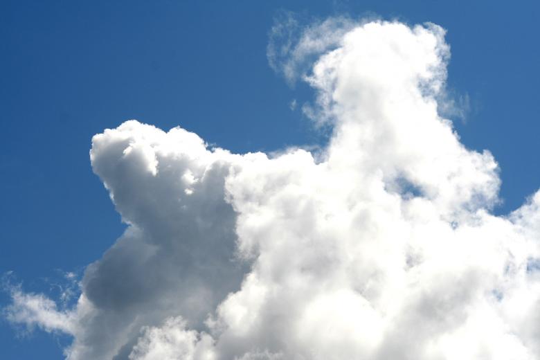 Free stock image of White clouds created by trevor henry