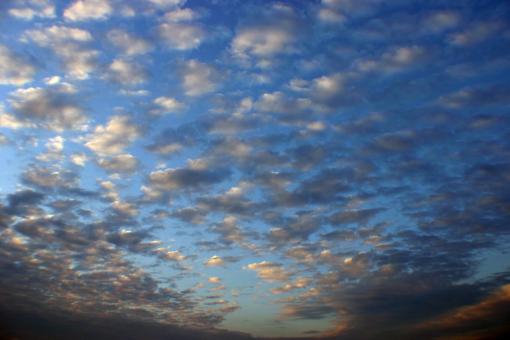 Free Stock Photo of Blue cloudy sky