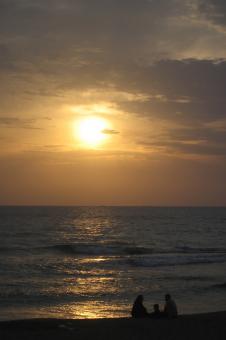 Sunset on the beach - Free Stock Photo