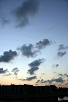 Free Stock Photo of Blue evening sky